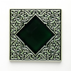 andante 100x100x7mm bottle green
