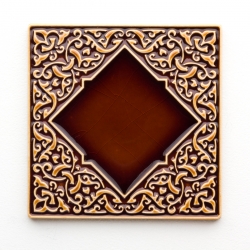 andante 100x100x7mm honey-brown