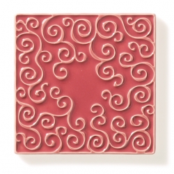 con fuoco 100x100x7mm pink