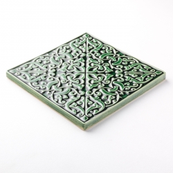 adagio 150x150x9mm bottle green